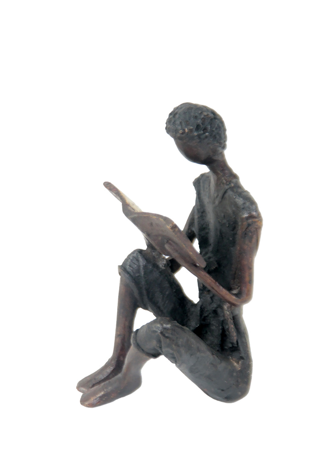 Bronze assis à poser 25 cm noir n°10 Bronzes d'Afrique