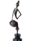 Bronze Catalano 30 cm marron n°9 Bronzes d'Afrique