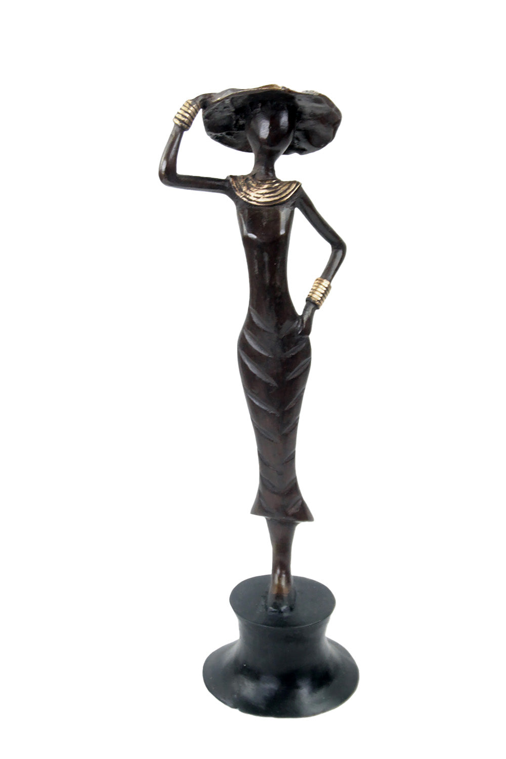 Bronze Moma 30 cm marron n°4 Bronzes d'Afrique