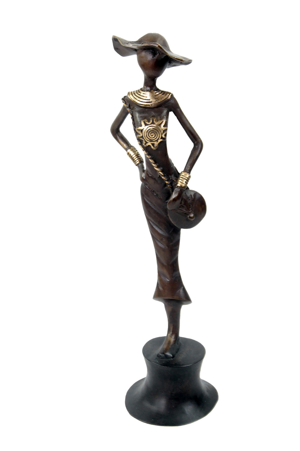 Bronze Moma 30 cm marron n°8 Bronzes d'Afrique