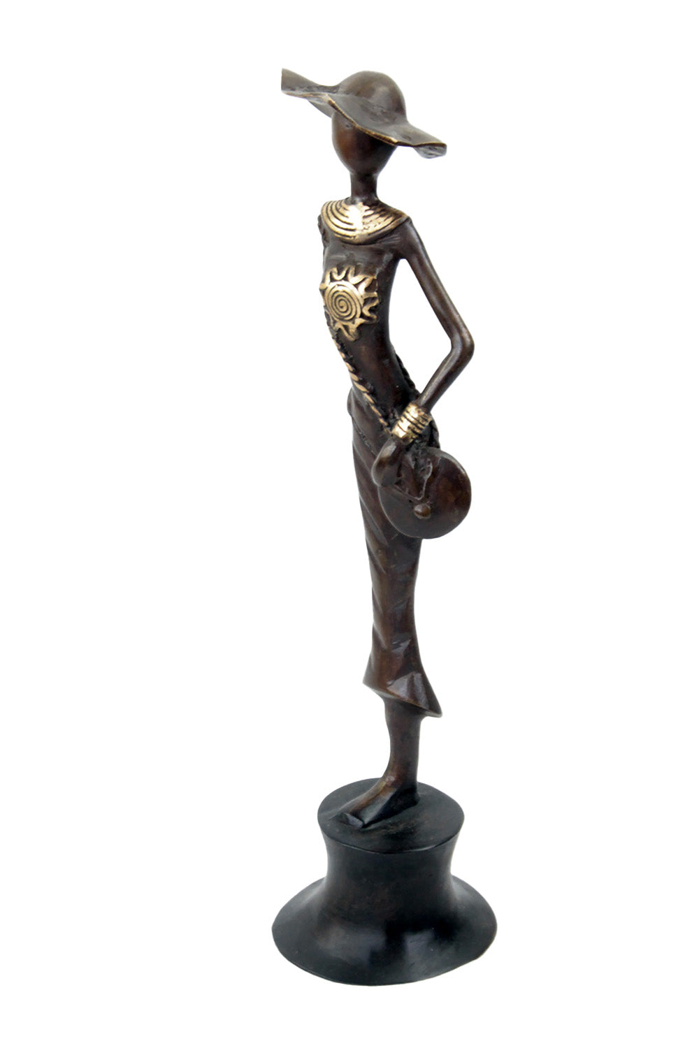 Bronze Moma 30 cm marron n°8 Bronzes d'Afrique