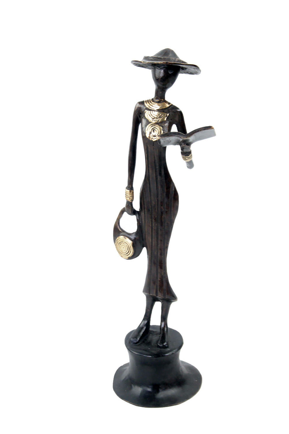 Bronze Moma 30 cm marron n°9 Bronzes d'Afrique