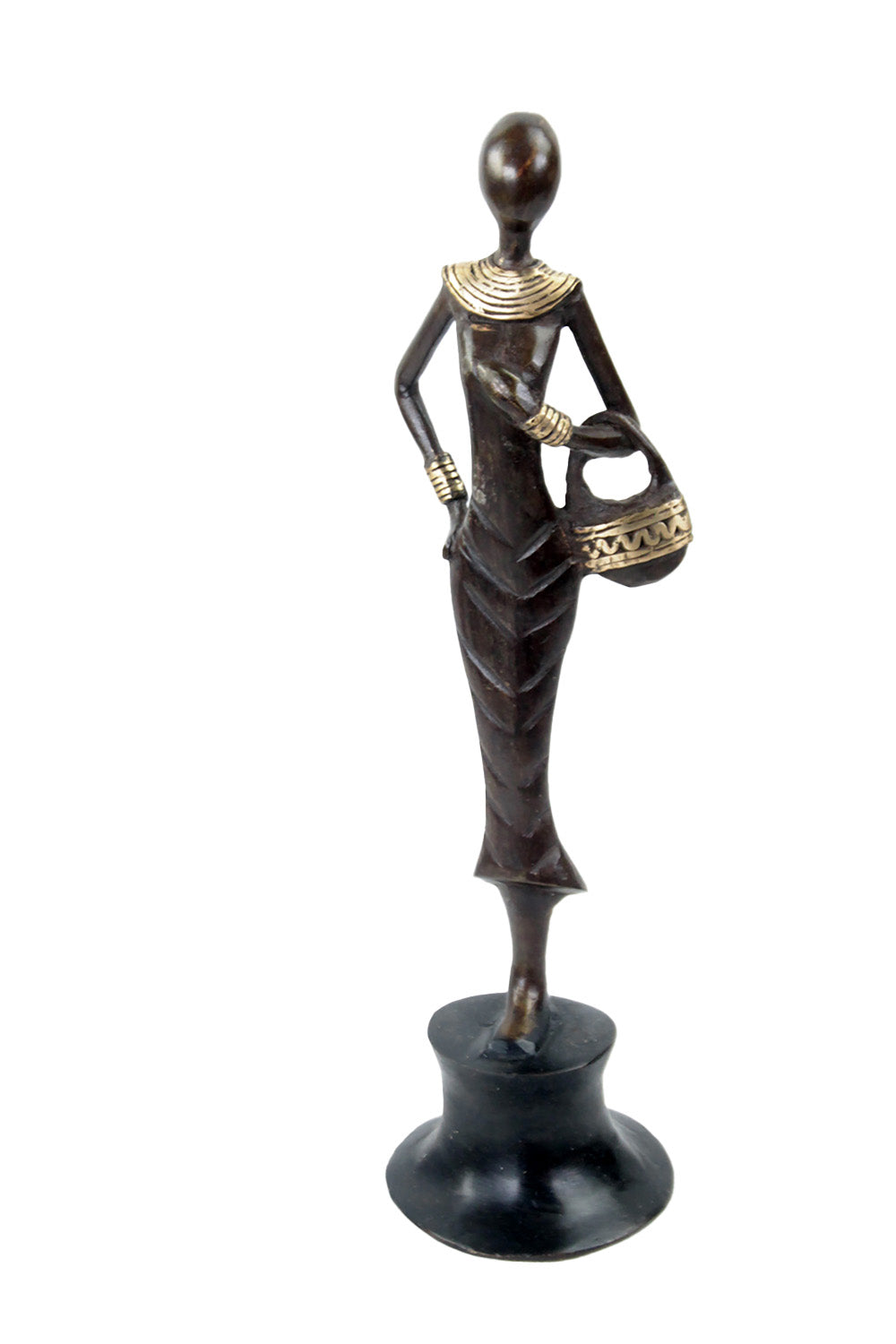 Bronze Moma 30 cm marron n°10 Bronzes d'Afrique