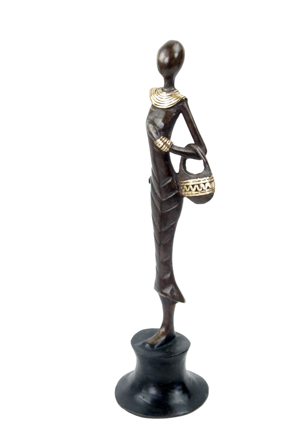 Bronze Moma 30 cm marron n°10 Bronzes d'Afrique