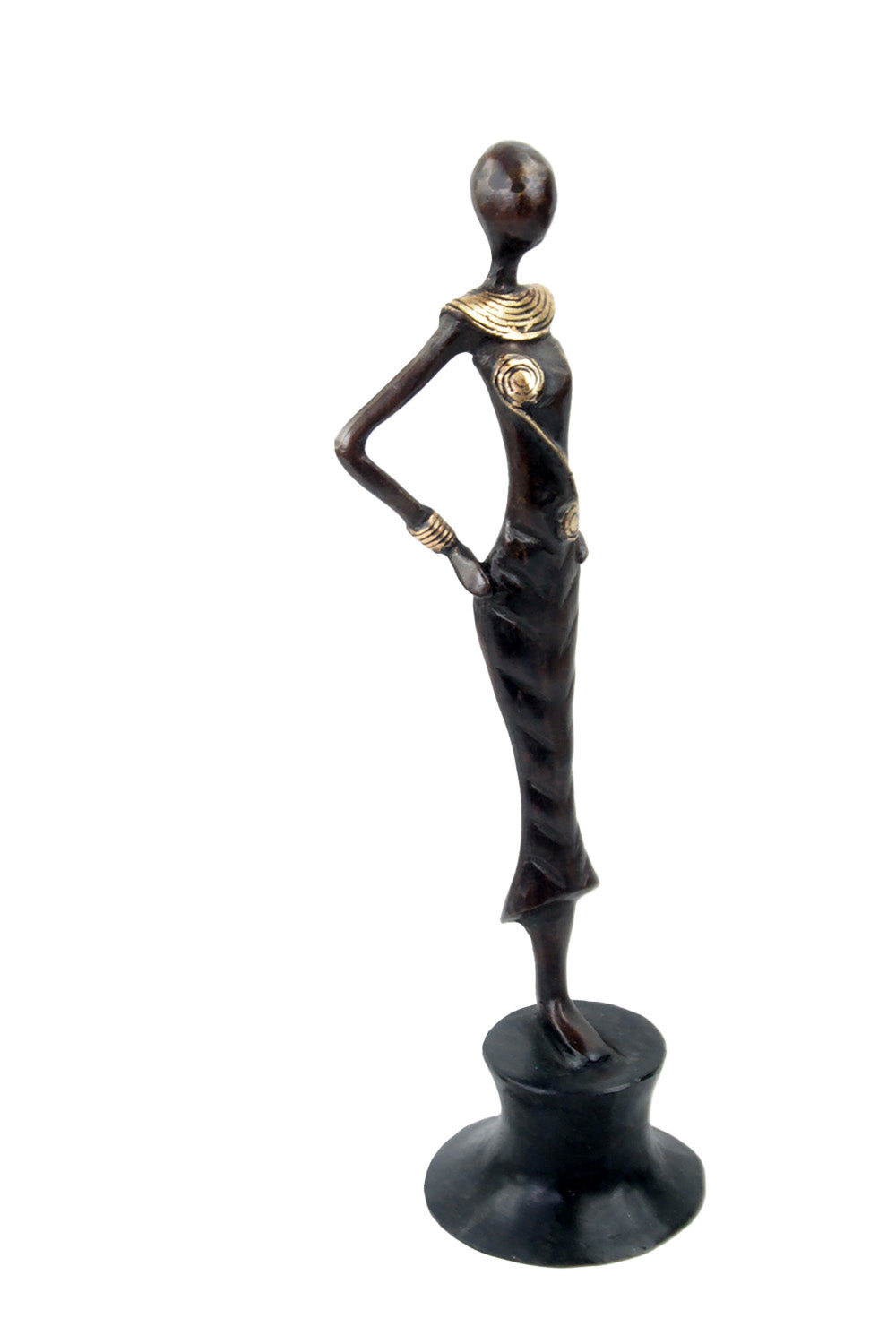 Bronze Moma 30 cm marron n°11 Bronzes d'Afrique