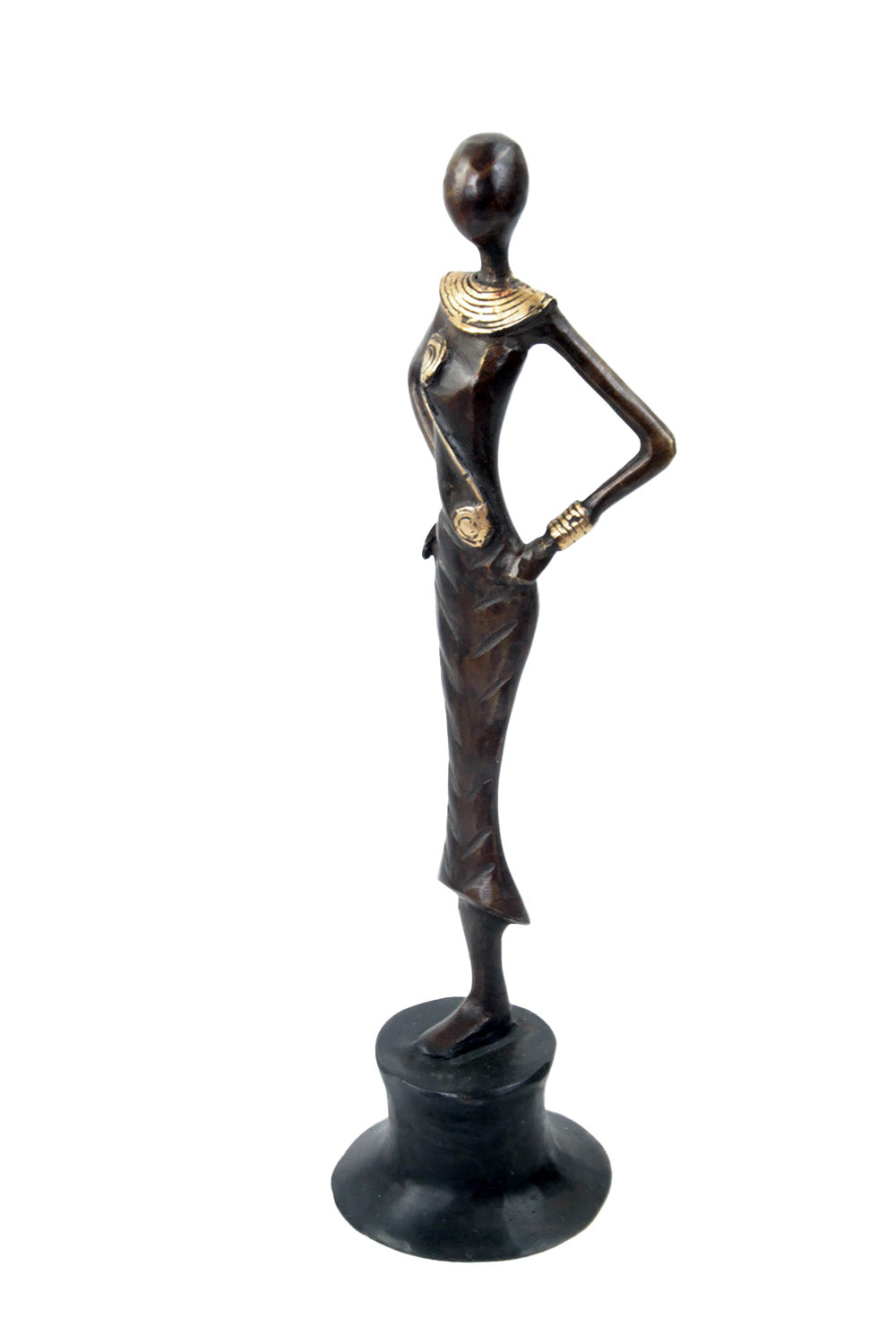 Bronze Moma 30 cm marron n°11 Bronzes d'Afrique