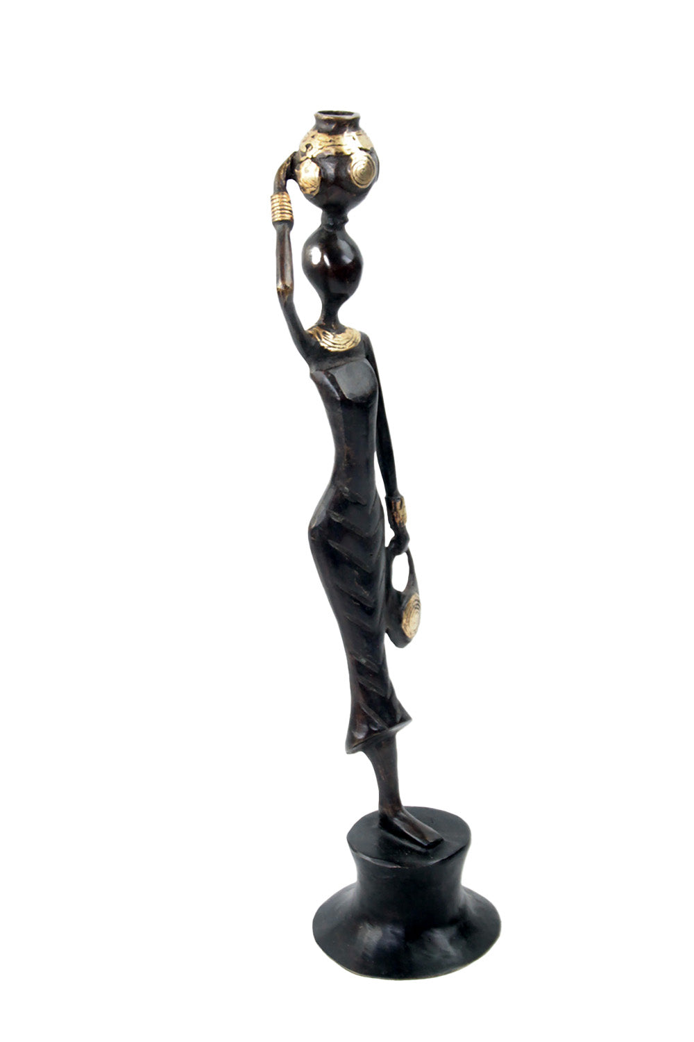 Bronze Moma 30 cm marron n°12 Bronzes d'Afrique