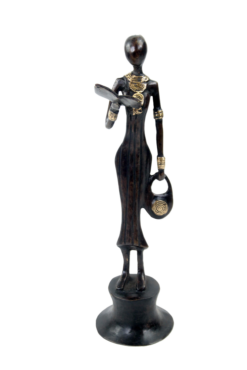 Bronze Moma 30 cm marron n°13 Bronzes d'Afrique