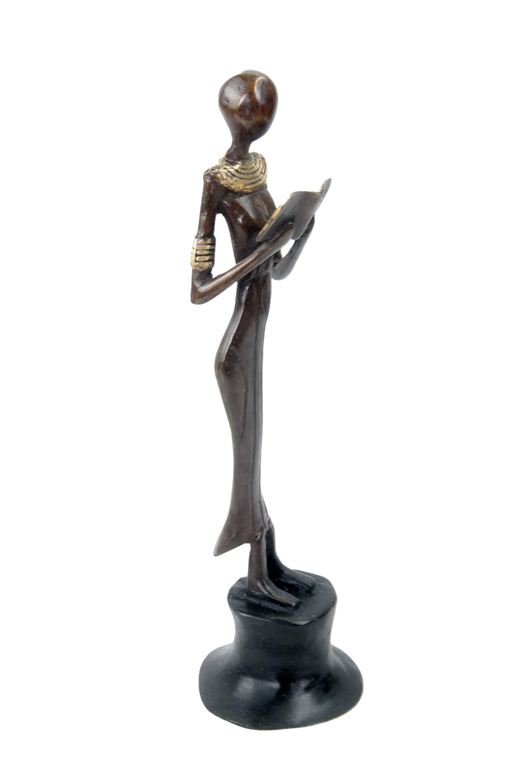 Bronze Moma 30 cm marron n°15 Bronzes d'Afrique