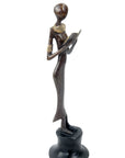 Bronze Moma 30 cm marron n°15 Bronzes d'Afrique