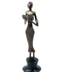 Bronze Moma 30 cm marron n°15 Bronzes d'Afrique
