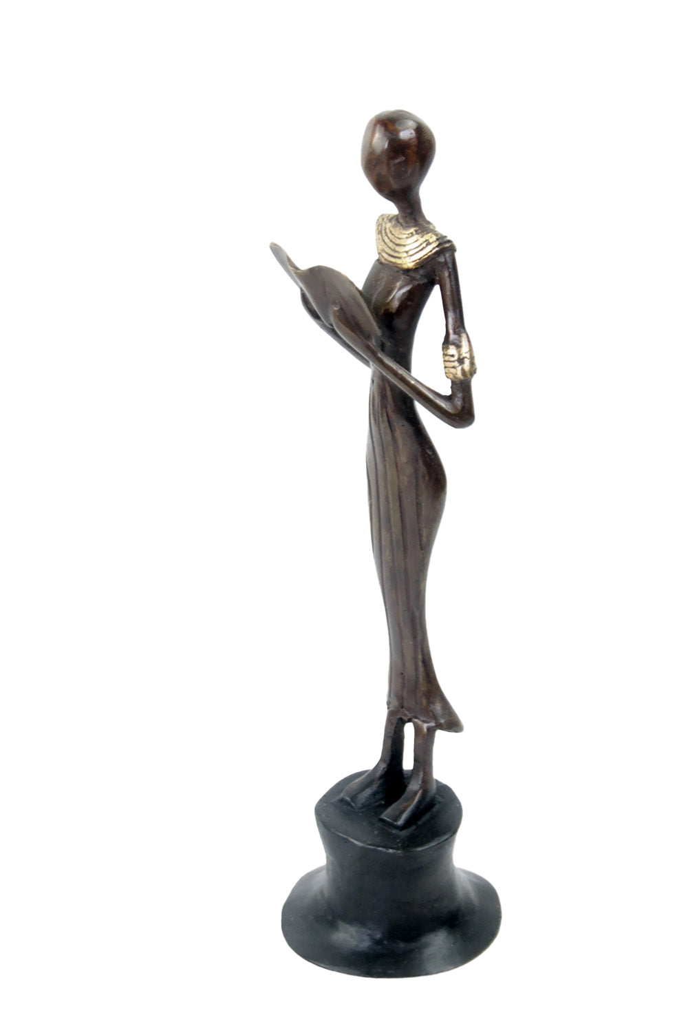 Bronze Moma 30 cm marron n°15 Bronzes d'Afrique
