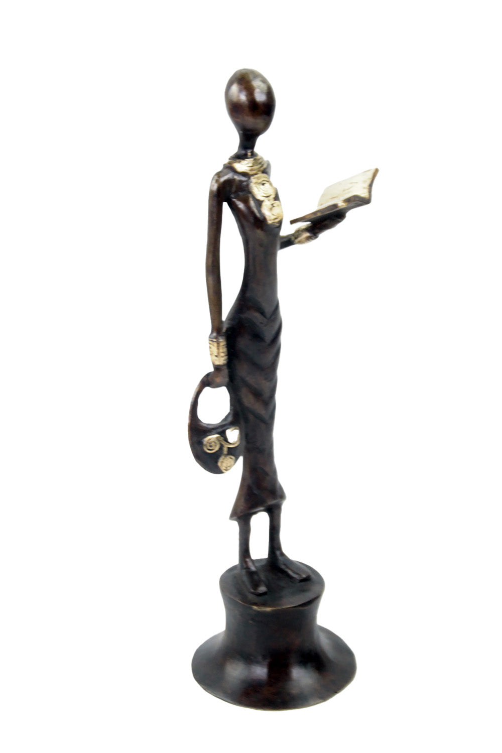 Bronze Moma 30 cm marron n°17 Bronzes d'Afrique