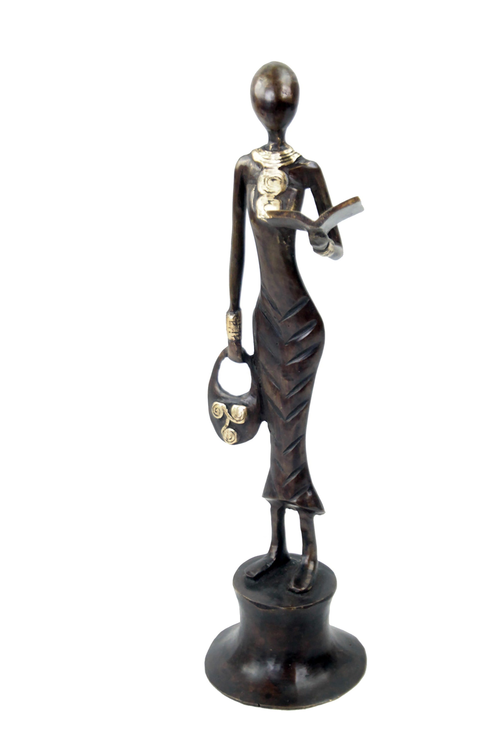 Bronze Moma 30 cm marron n°17 Bronzes d'Afrique