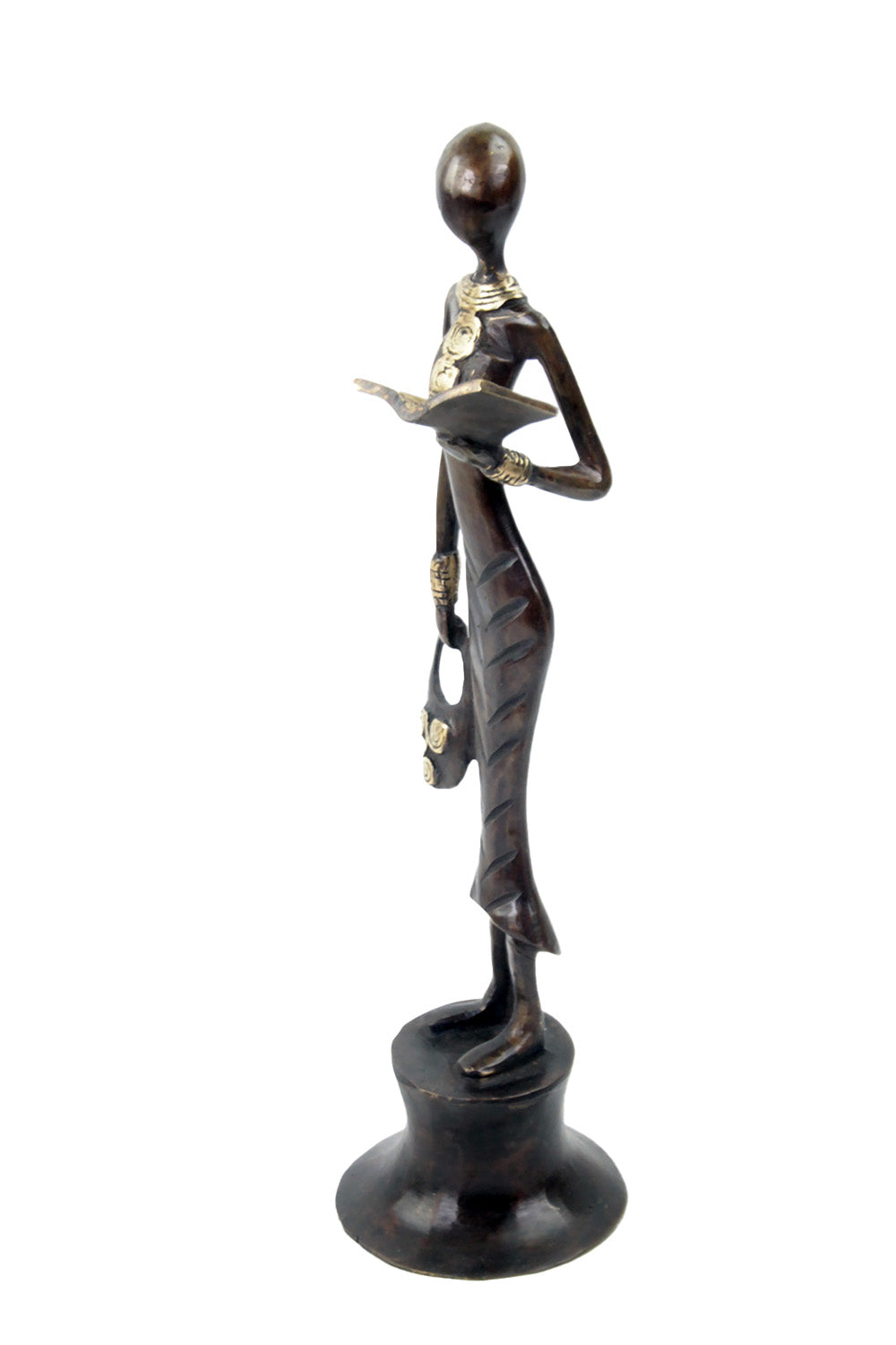 Bronze Moma 30 cm marron n°17 Bronzes d'Afrique