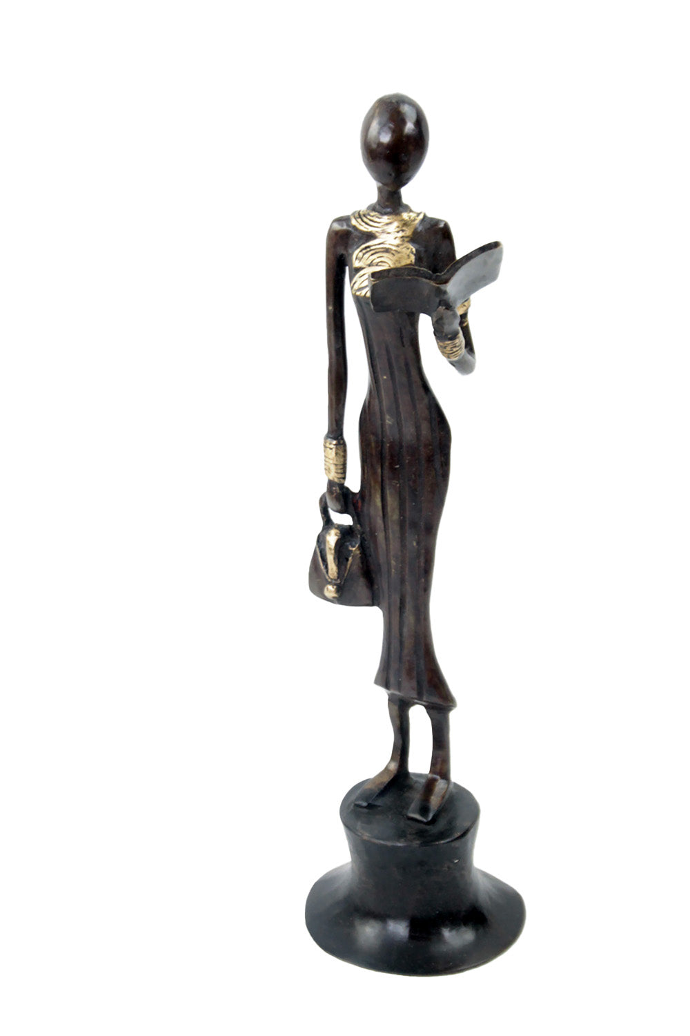 Bronze Moma 30 cm marron n°19 Bronzes d'Afrique