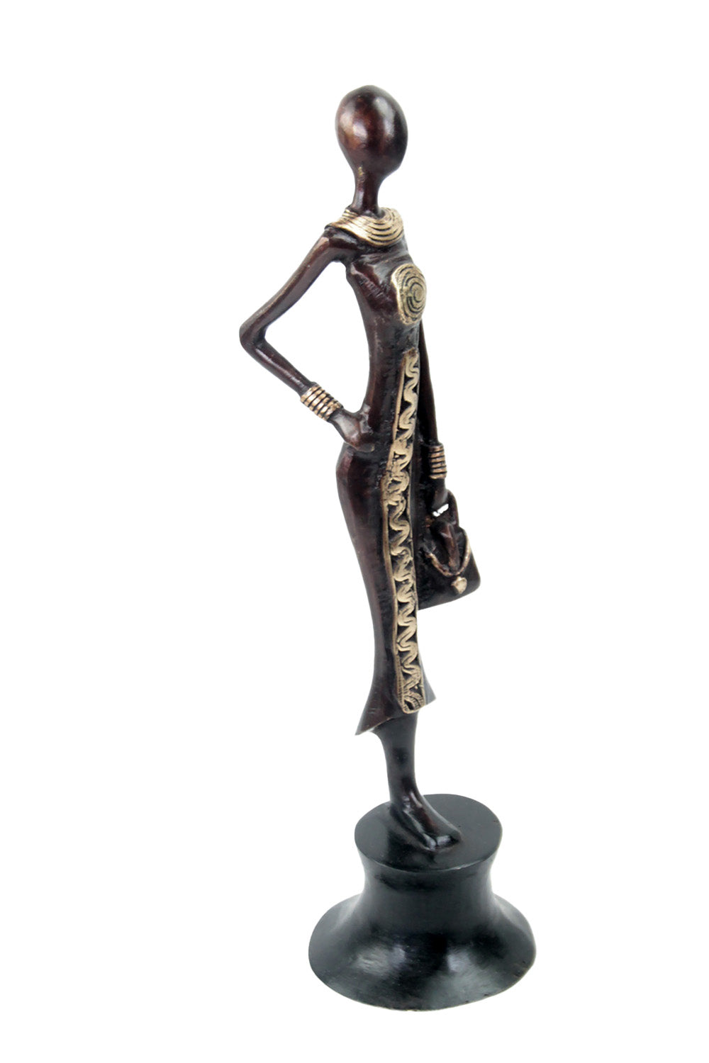 Bronze Moma 30 cm marron n°21 Bronzes d'Afrique