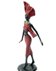 Bronze Ibrahim Dermé 25 cm rouge n°2 Bronzes d'Afrique