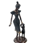 Bronze Ibrahim Dermé 25 cm noir n°2 Bronzes d'Afrique