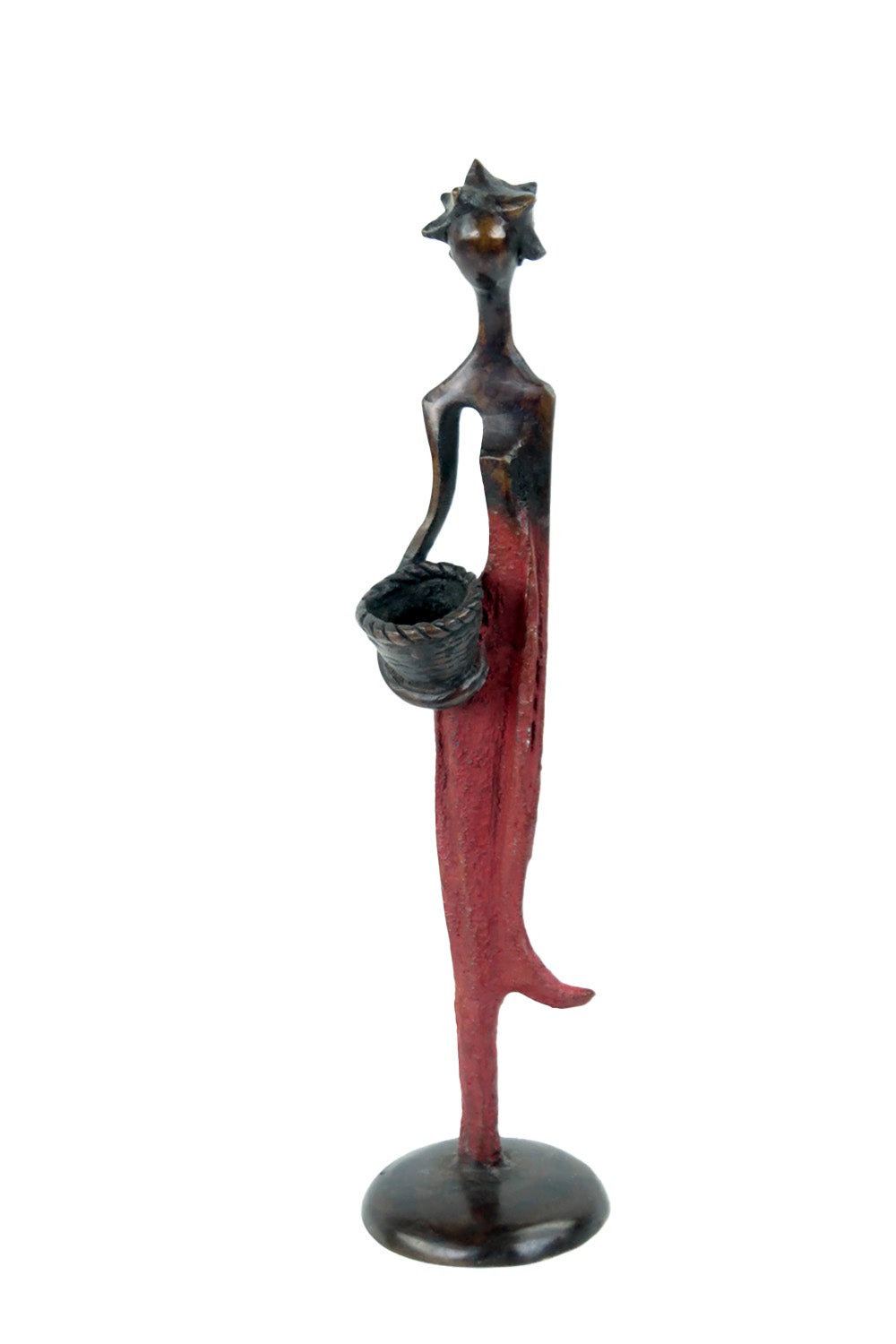 Bronze d'Abdoulaye 25cm rouge n°3 Bronzes d'Afrique
