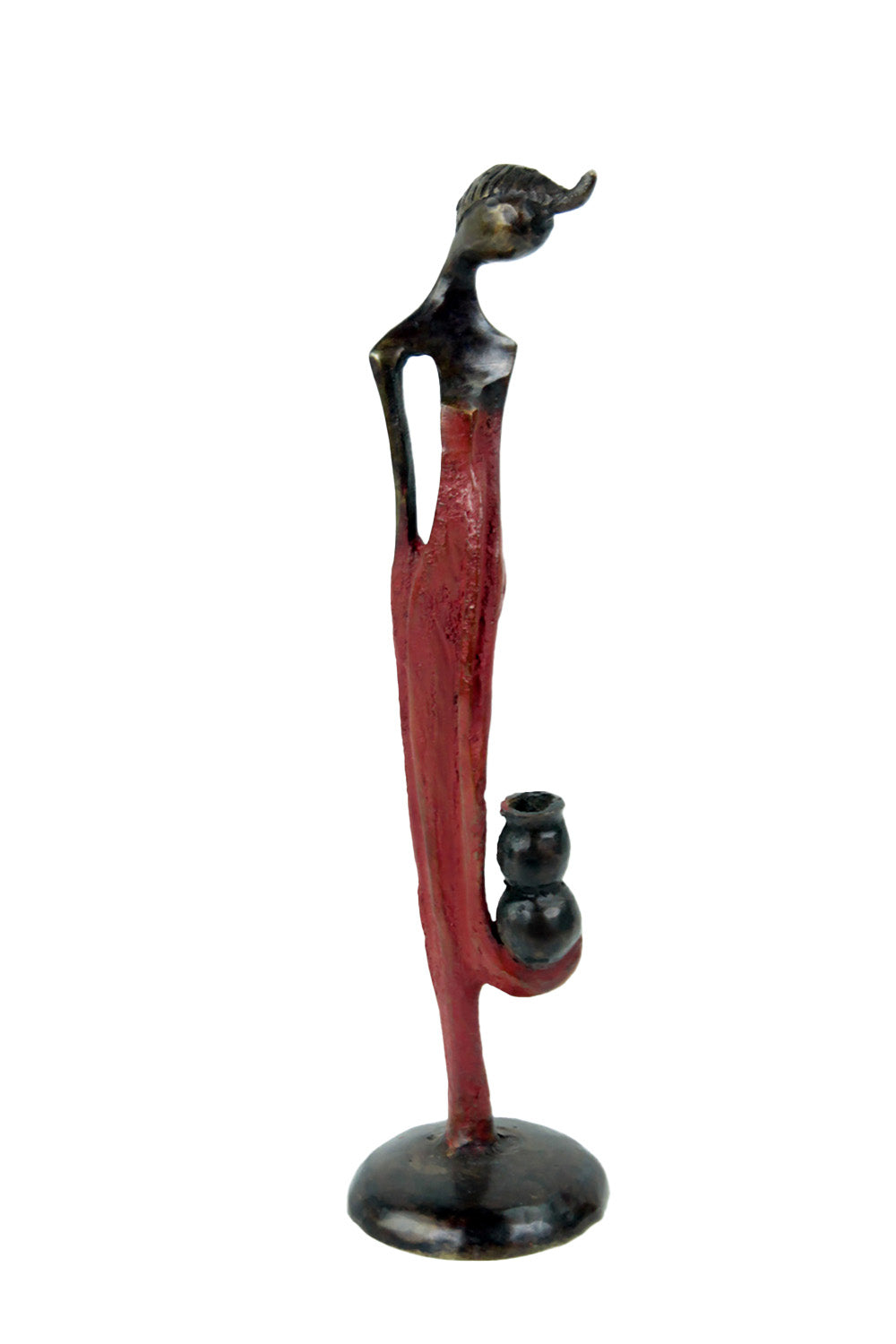 Bronze d'Abdoulaye 25cm rouge n°6 Bronzes d'Afrique