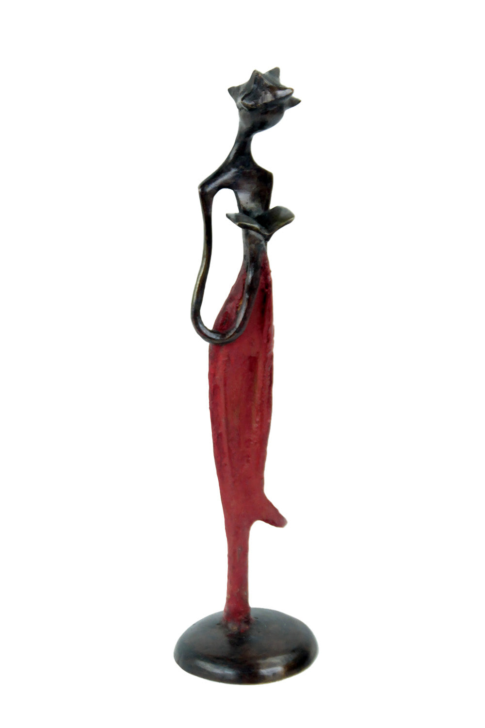 Bronze d'Abdoulaye 25cm rouge n°7 Bronzes d'Afrique