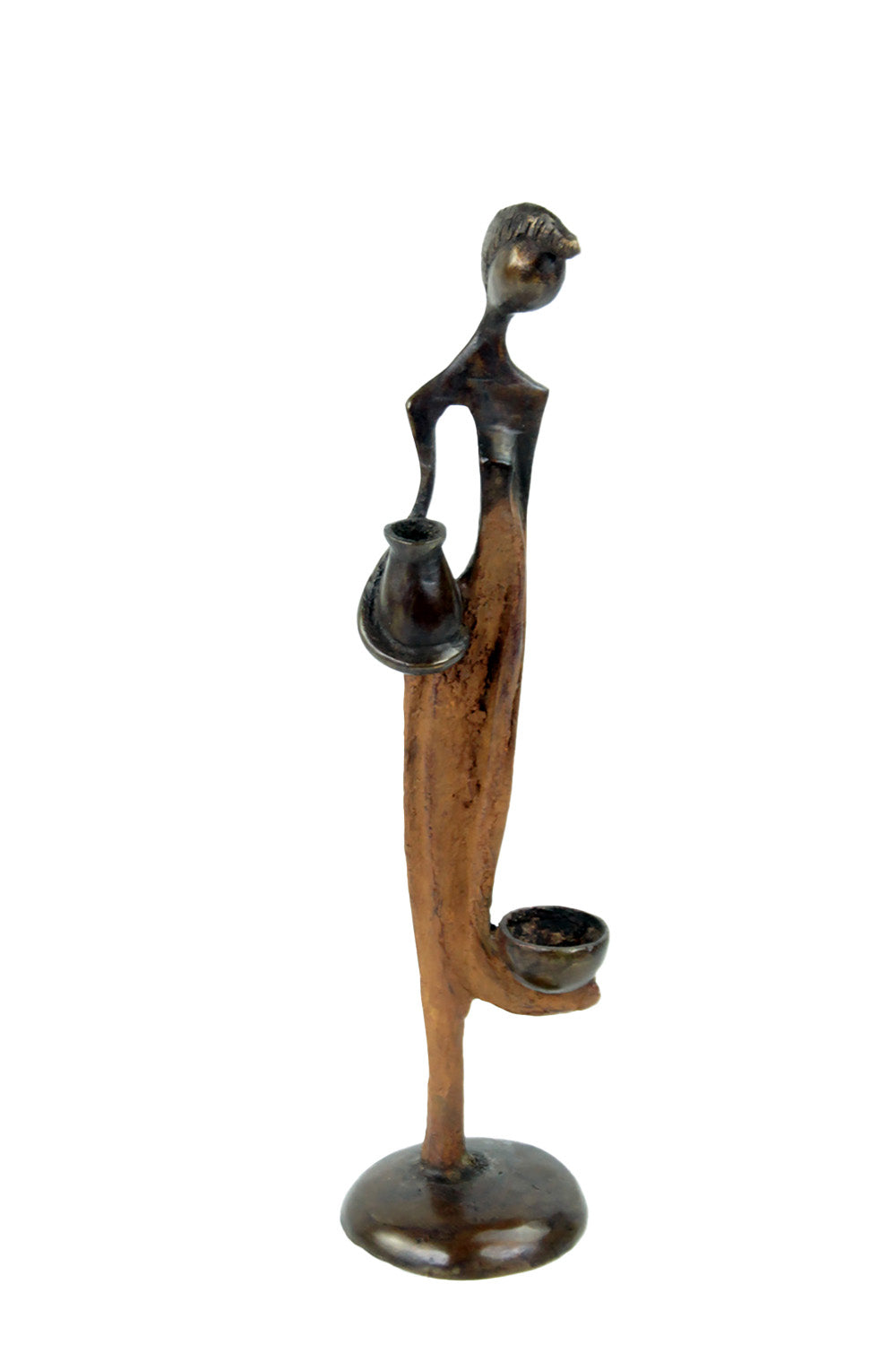 Bronze d'Abdoulaye 25cm marron n°7 Bronzes d'Afrique