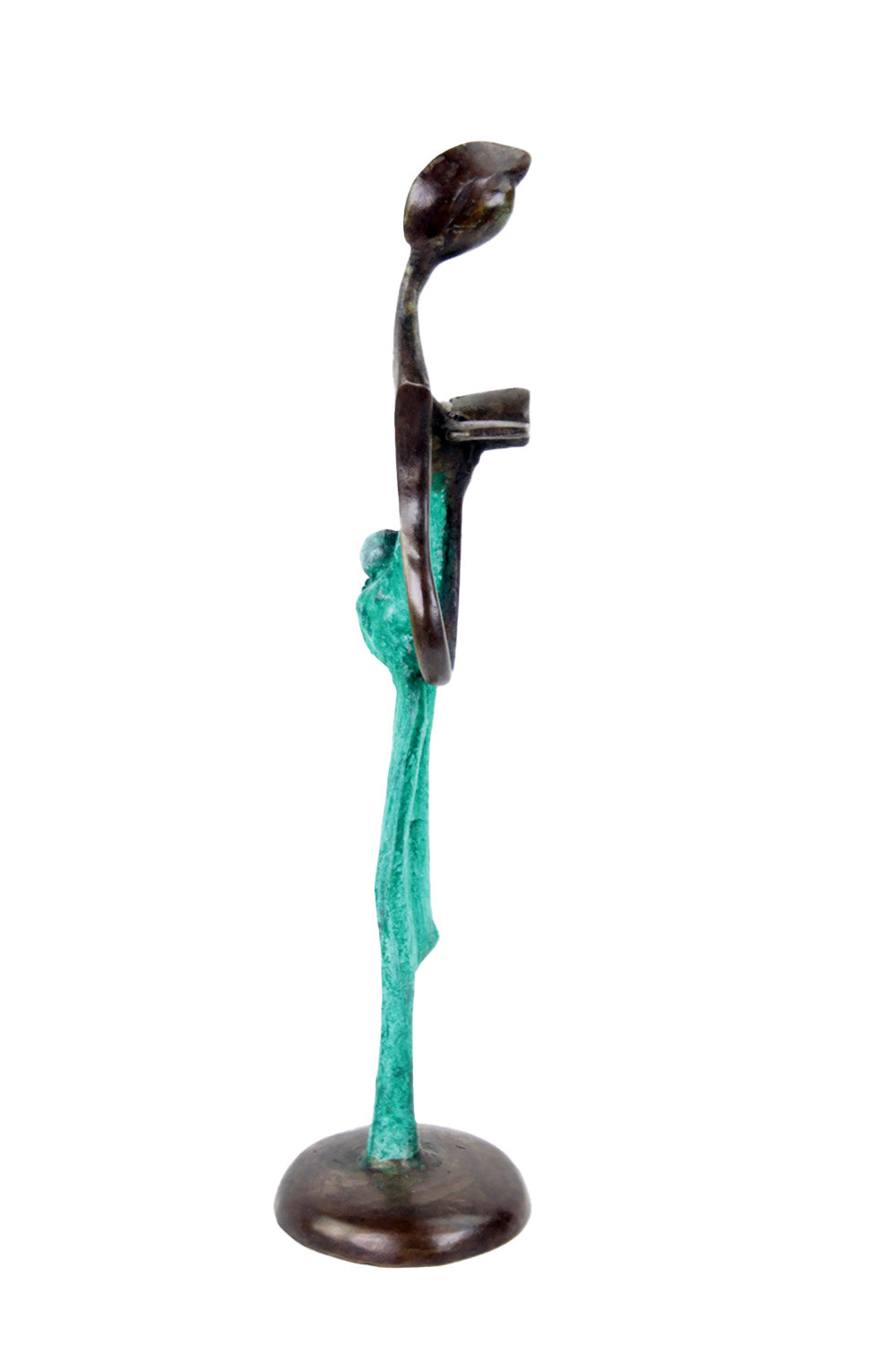 Bronze d'Abdoulaye 25cm vert n°3 Bronzes d'Afrique