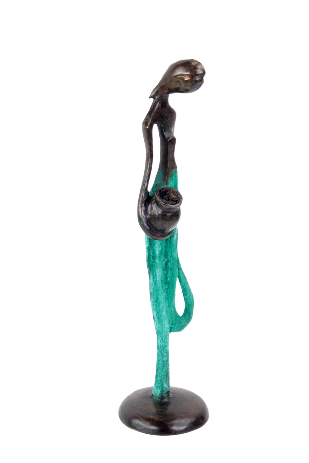 Bronze d'Abdoulaye 25cm vert n°6 Bronzes d'Afrique