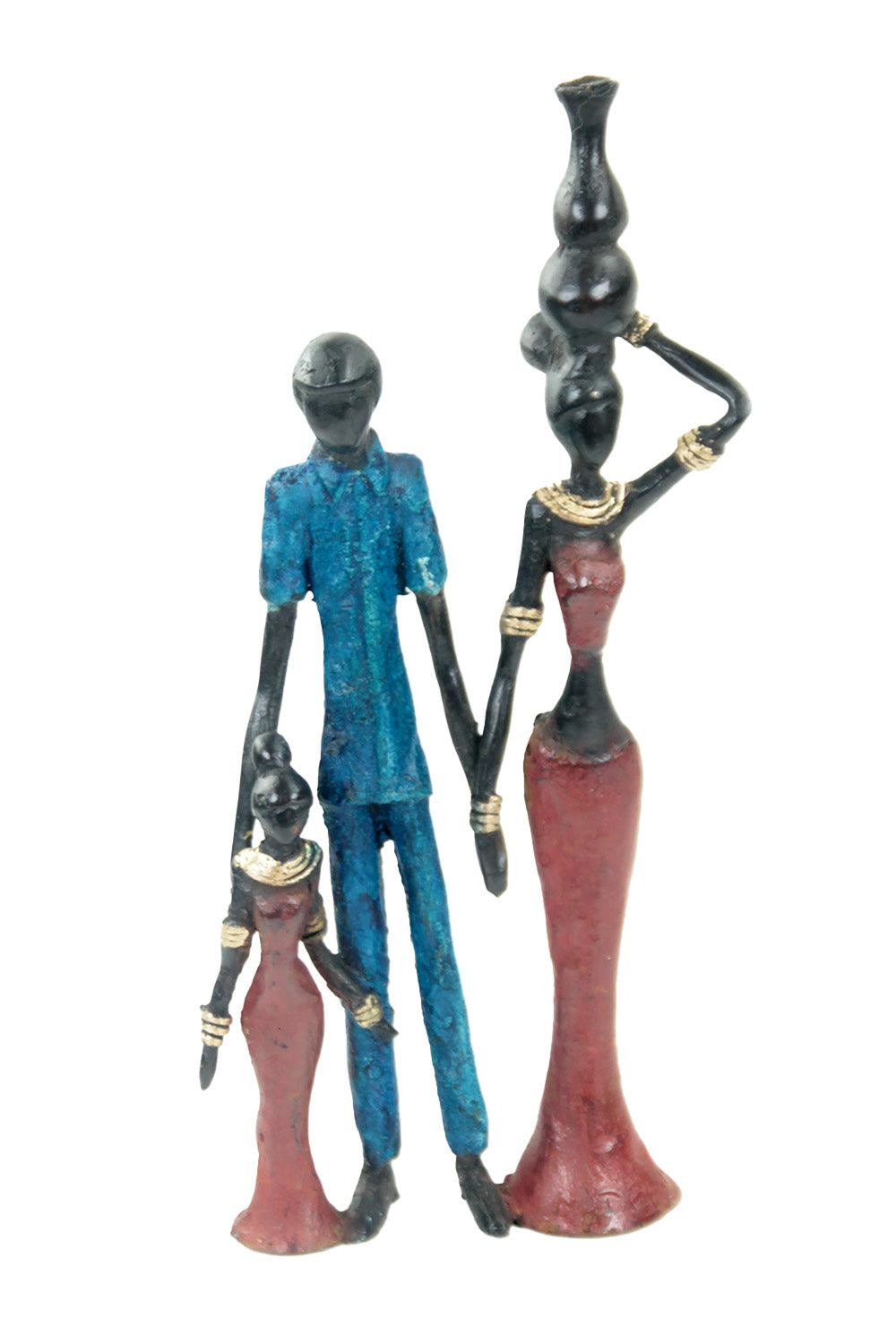 Bronze Mohamadi Dermé couple 20 cm n°2 Bronzes d'Afrique