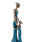 Bronze Mohamadi Dermé 30 cm bleu n°1 Bronzes d'Afrique