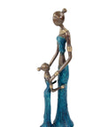 Bronze Mohamadi Dermé 30 cm bleu n°1 Bronzes d'Afrique