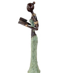 Bronze Mohamadi Dermé 30 cm vert n°6 Bronzes d'Afrique