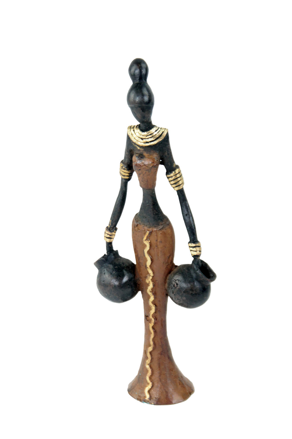 Bronze Mohamadi Dermé 20 cm marron n°5 Bronzes d'Afrique