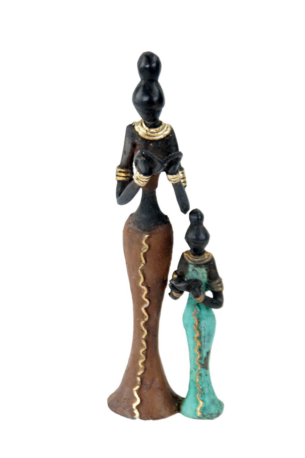 Bronze Mohamadi Dermé 20 cm marron n°15 Bronzes d'Afrique