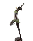 Bronze Issouf danseuse 55 cm vert n°2 Bronzes d'Afrique