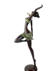 Bronze Issouf danseuse 55 cm vert n°2 Bronzes d'Afrique