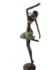 Bronze Issouf danseuse 55 cm vert n°2 Bronzes d'Afrique