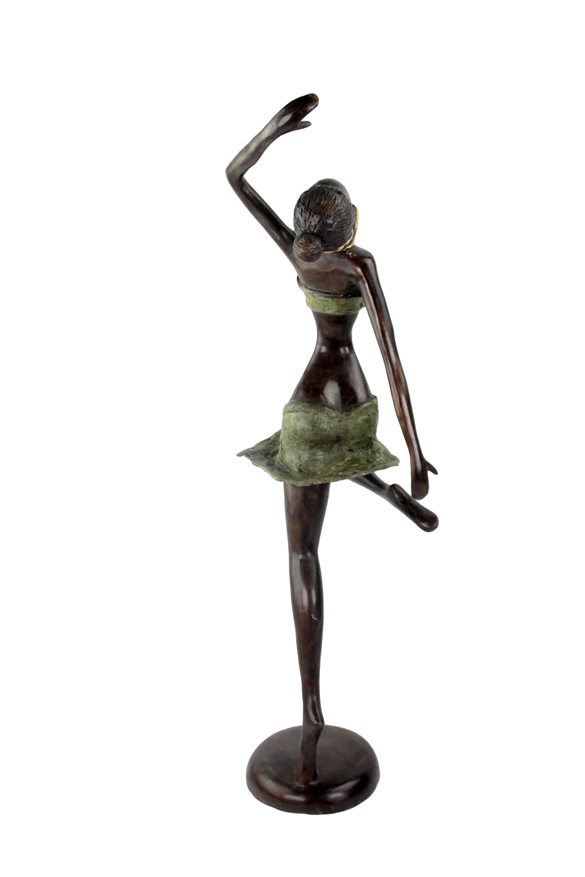 Bronze Issouf danseuse 55 cm vert n°2 Bronzes d'Afrique