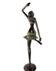 Bronze Issouf danseuse 55 cm vert n°2 Bronzes d'Afrique