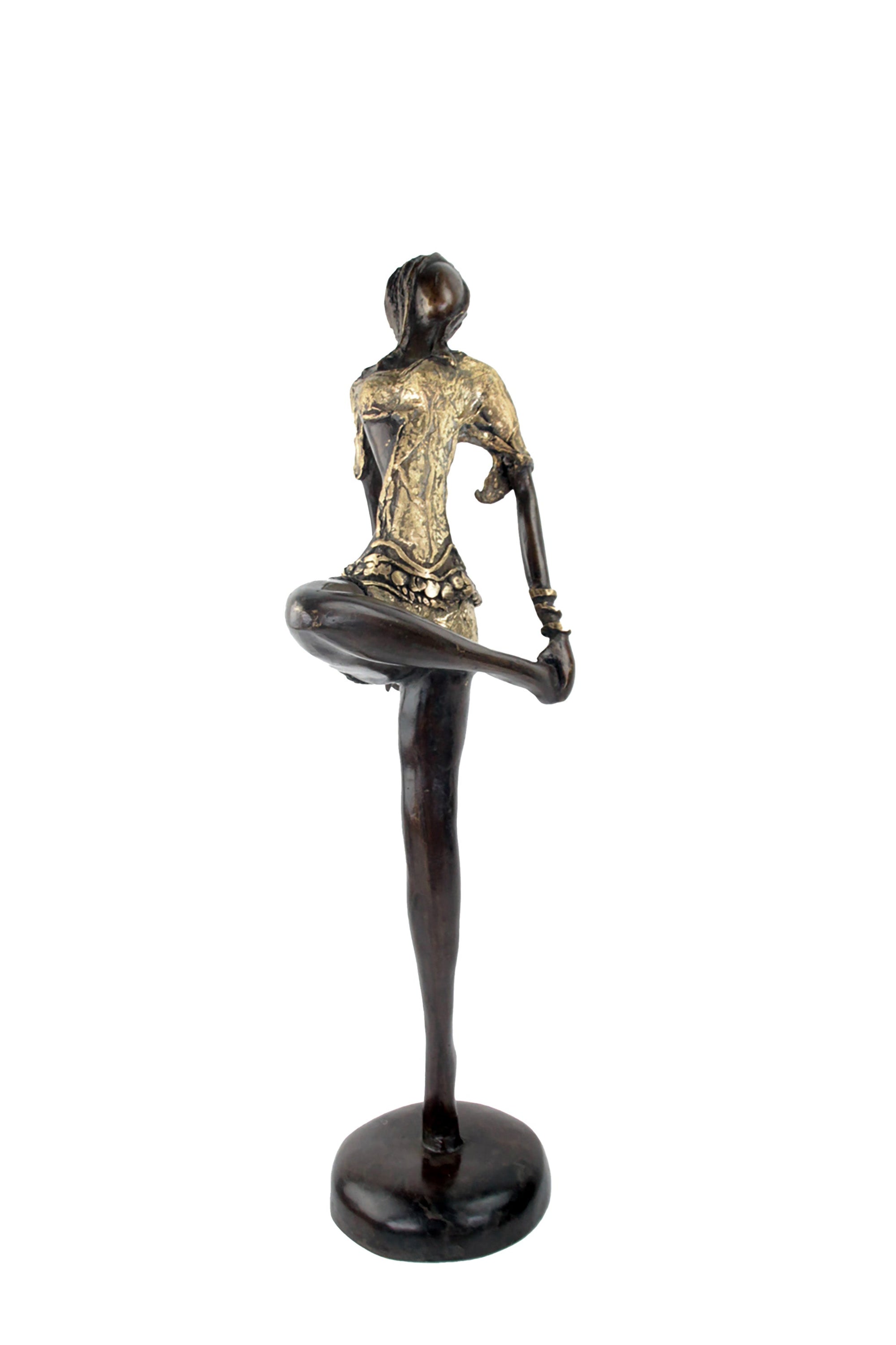 Bronze Issouf danseuse 55 cm doré n°1 Bronzes d'Afrique