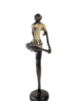 Bronze Issouf danseuse 55 cm doré n°1 Bronzes d'Afrique
