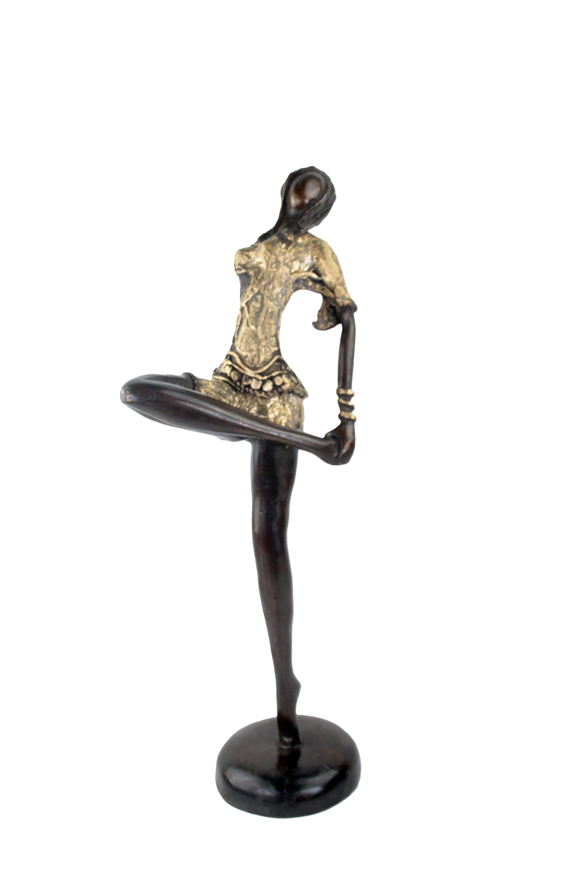 Bronze Issouf danseuse 55 cm doré n°1 Bronzes d'Afrique