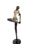 Bronze Issouf danseuse 55 cm doré n°1 Bronzes d'Afrique