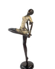 Bronze Issouf danseuse 55 cm doré n°1 Bronzes d'Afrique