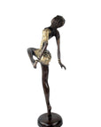 Bronze Issouf danseuse 55 cm doré n°1 Bronzes d'Afrique