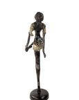 Bronze Issouf danseuse 55 cm doré n°1 Bronzes d'Afrique
