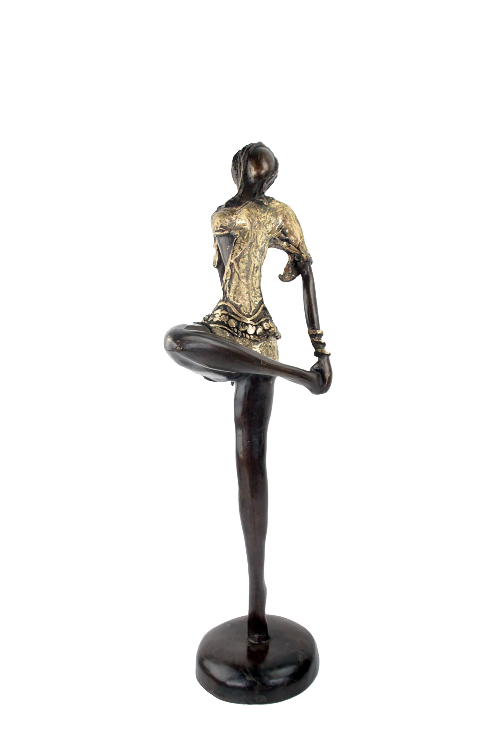 Bronze Issouf danseuse 55 cm doré n°1 Bronzes d'Afrique