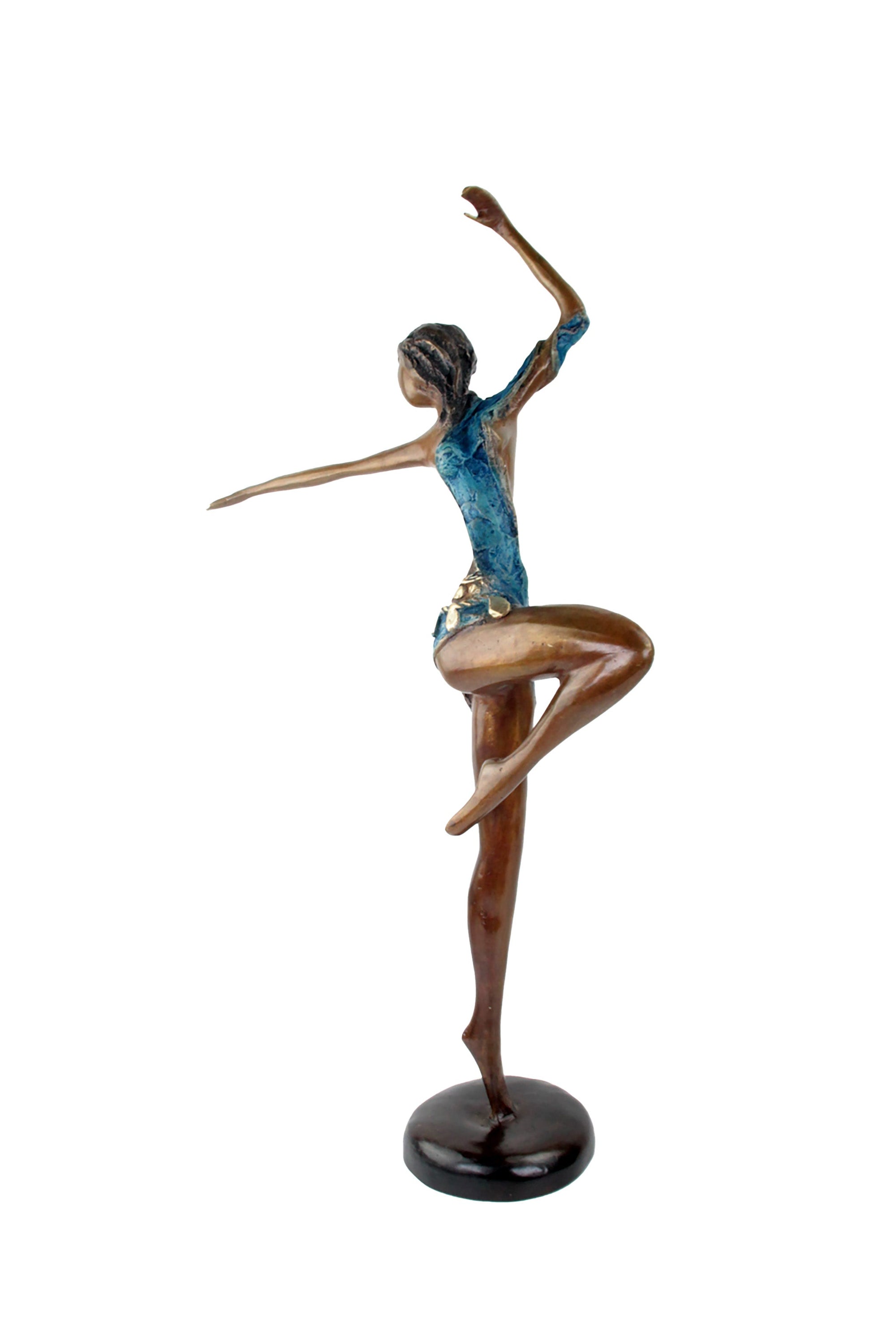 Bronze Issouf danseuse 55 cm bleu n°1 Bronzes d'Afrique