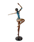 Bronze Issouf danseuse 55 cm bleu n°1 Bronzes d'Afrique